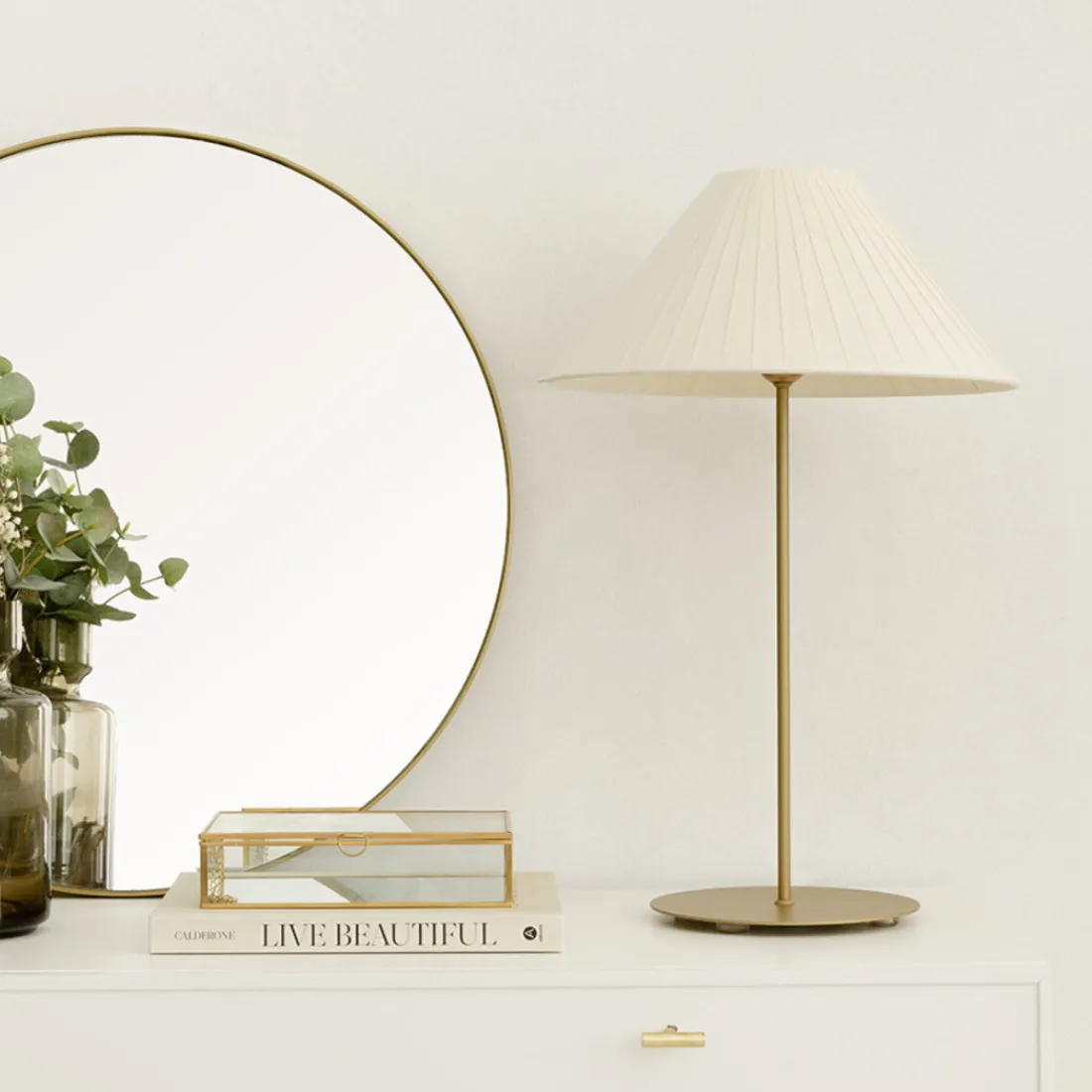 Kenay Home Kioto Blanco/Dorado Outlet