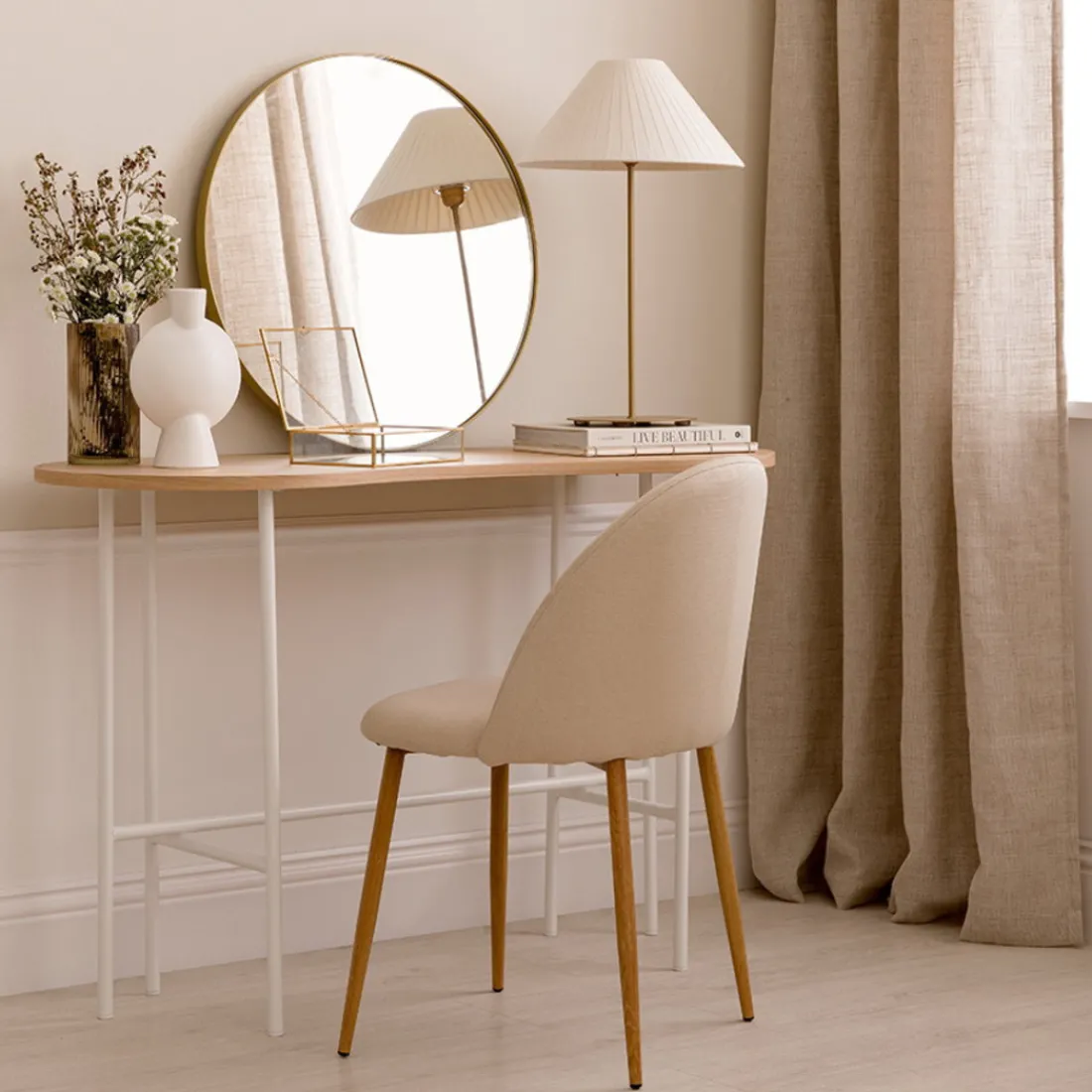 Kenay Home Kioto Blanco/Dorado Outlet