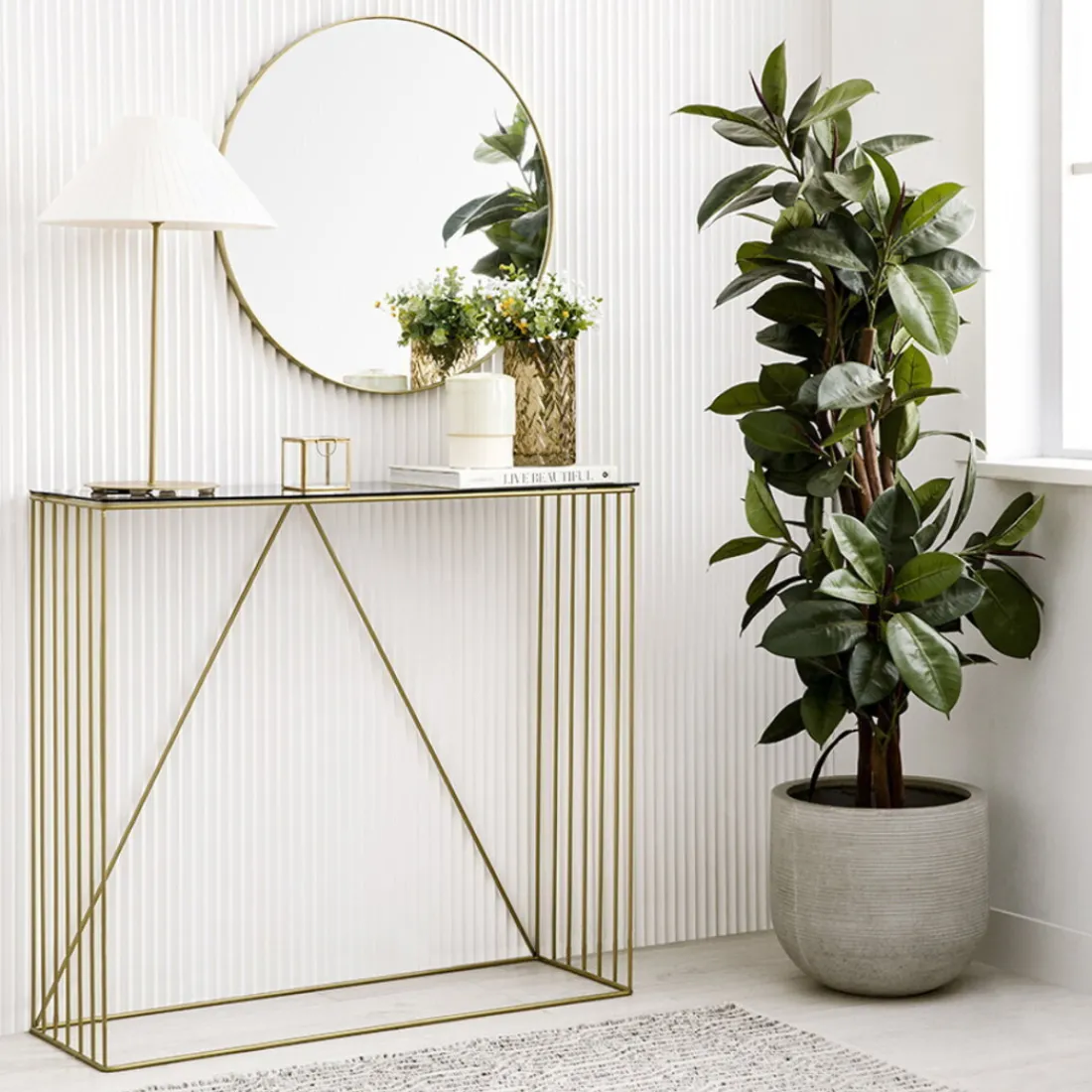 Kenay Home Kioto Blanco/Dorado Outlet